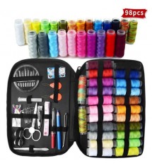 98Pcs Household Sewing Kit Multifunction Sewing Kits Bag Hand Quilting Stitching Embroidery Thread Sewing Accessories